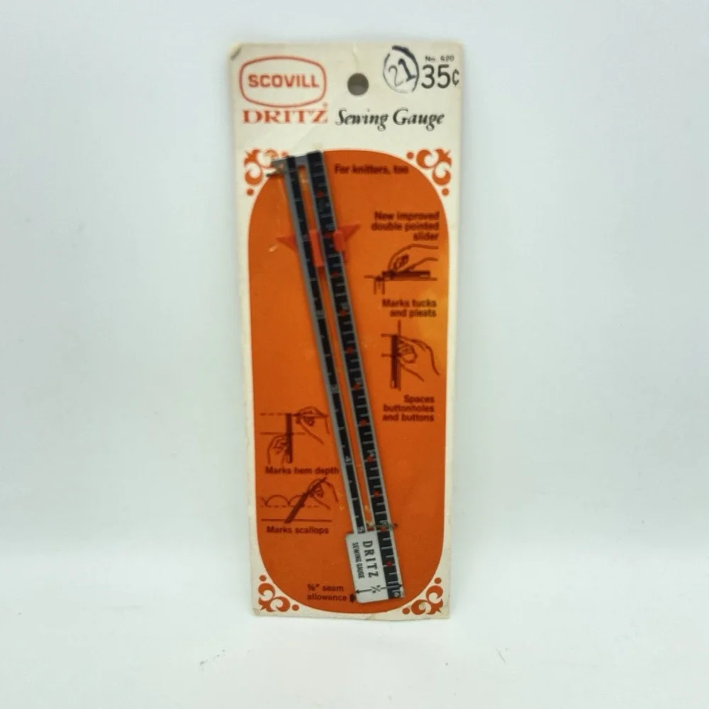 Vintage 1960's Scovill Dritz Sewing Gauge 6